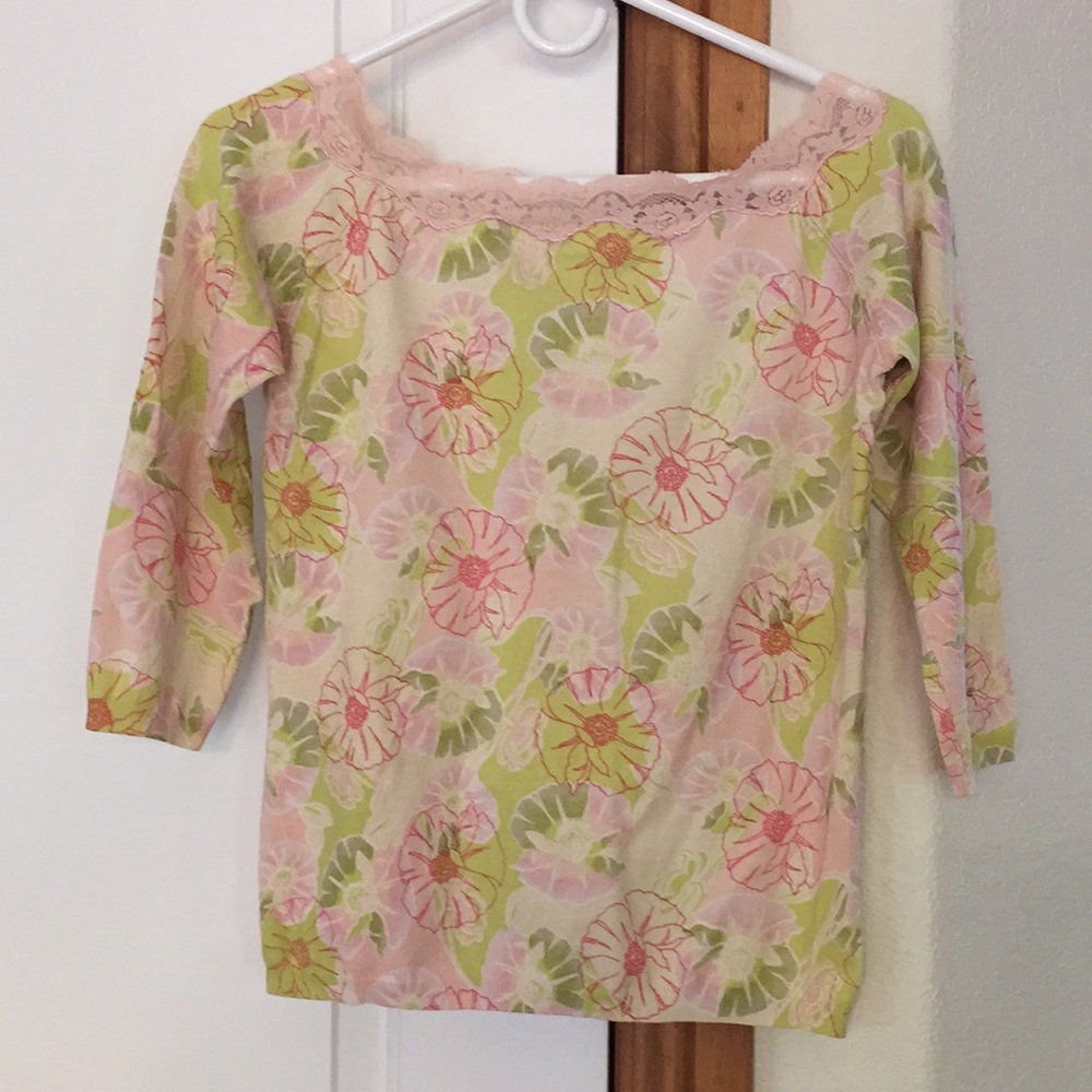 Silk pink top